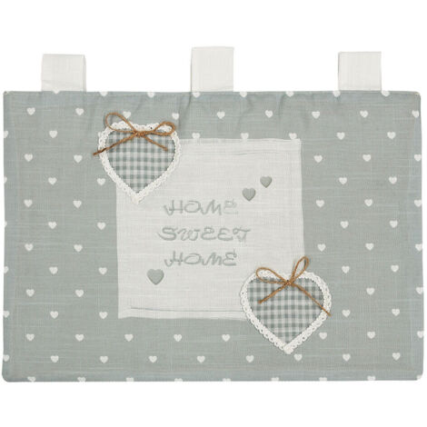 Copriforno Morbido Shabby Chic Cuori Passanti Tessuto Chiusura Velcro Copri  Forno Cucina - C