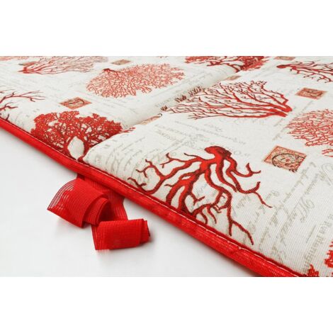 Cuscino Sdraio Morbido A Righe Copri Seduta Lettino Prendisole Pieghevole 100 Made In Italy Blu 84498855 - 7