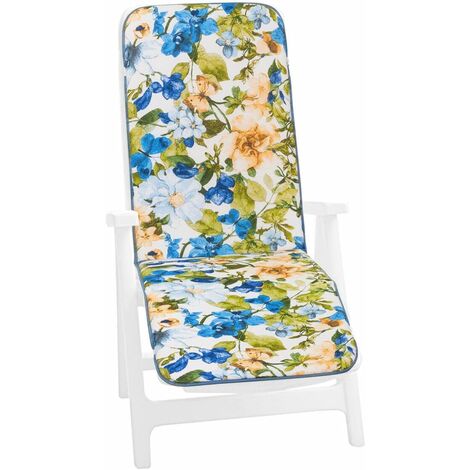 Cuscino Sdraio Floreale Viola - Copri Seduta Morbido Per Sdraio O Poltrona Pieghevole - Foto 10