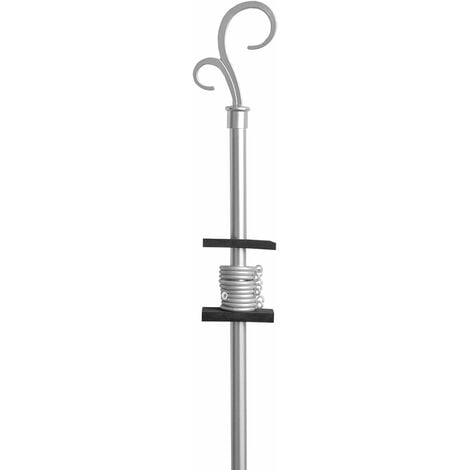 Tenda In Metallo Diametro 28 Mm Palla Finale Palo Ottone Cromato - Foto 4