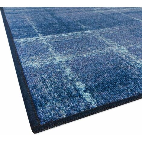 Tappeto Cucina 54x40 Cm Etnico Moderno Passatoia Antiscivolo Tessuto Gobelin Lavabile Blu | Leroy Merlin