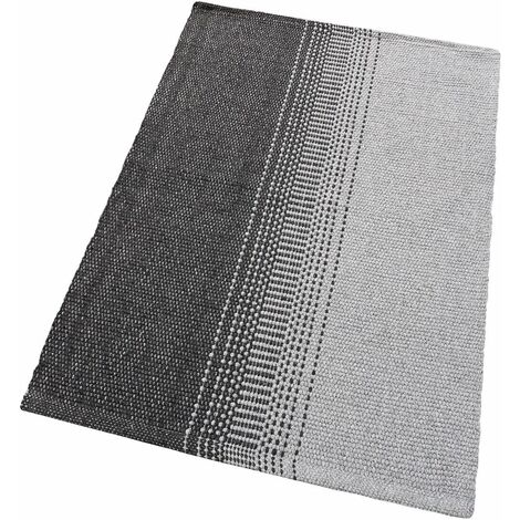 Tappeto Da Bagno Snake In Puro Cotone Morbido, 55x90 Cm, Grigio - Assorbente E Antiscivolo - 9