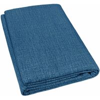 Telo Arredo Tessuto Copritutto Gran Foulard Copridivano Proteggi Letto Poltrona Divano Blu - 230x265 cm
