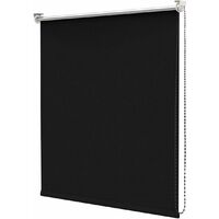 Tenda a Rullo Avvolgibile Porta Finestra Casa Ufficio Parete Soffitto Nero - 150x180 cm