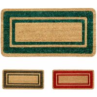 Zerbino Cocco Naturale Esterno Porta Entrata Retro Antiscivolo Raschiafango Semiluna Bordeaux 84862560 - copertina