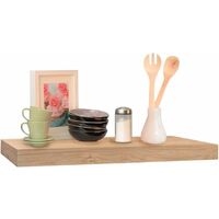 Mensola Parete Legno Mdf Pensile Scaffale A Muro Staffe A Scoparsa Incluse mod.MENSOLA 40X23,5 BEIGE