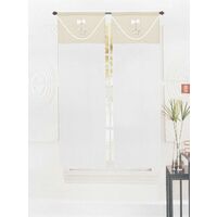 Tende Emmevi Semitrasparenti | Coppia 2 Pezzi | Fiori Decò | 60x150 Cm | Grigio - Foto 6