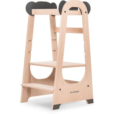 Torre di apprendimento Montessori in legno per bambini con altezza