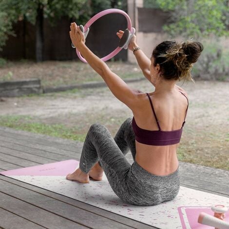 Pack da 6 accessori per yoga KITWELL-601 rosa. Kit di accessori