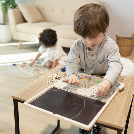 BEELOOM - Laptop LAPTOP in legno con lavagna magnetica e reversibile per  bambini