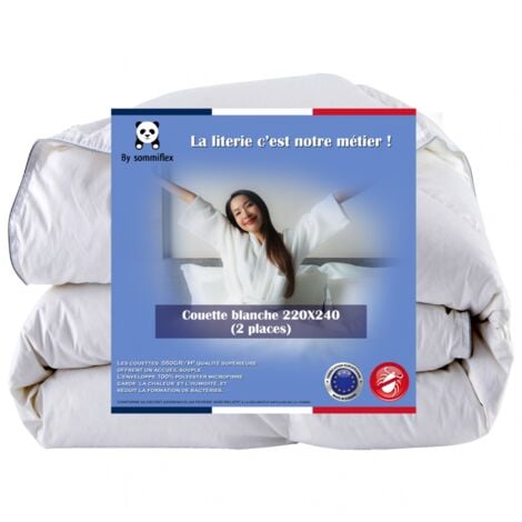 COUETTE CHAUDE MAXI MOËLLEUSE 220X240 CM 550 gr (HIVER)