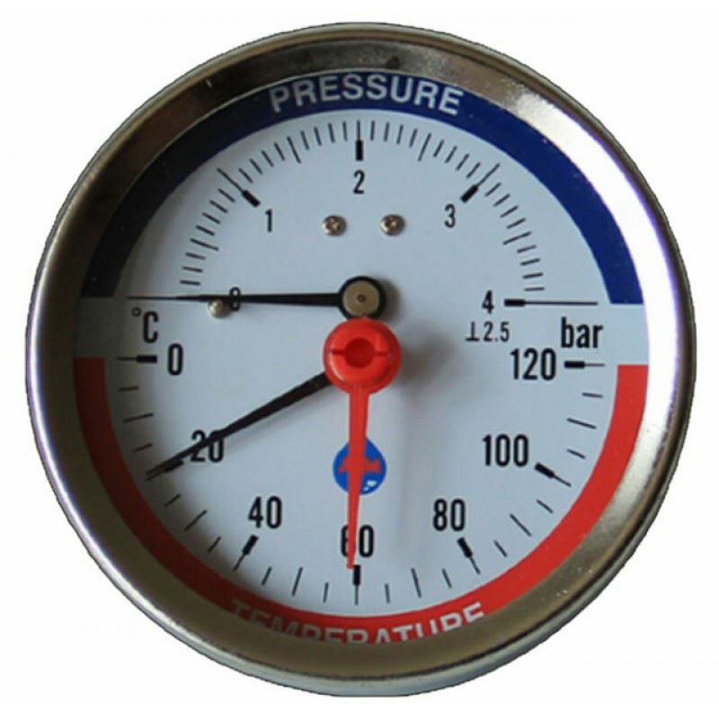 0-1bar 50mm Jauge de pression d'eau Mètre 1/4 Inch Npt Fileter