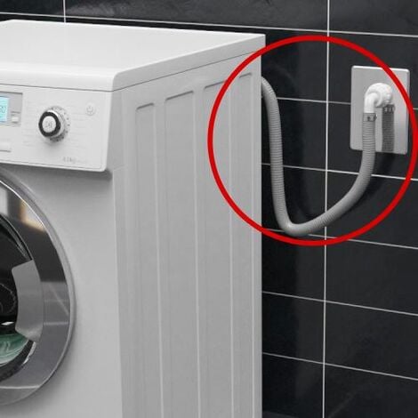 Vhbw Tuyau de vidange pour compatible avec les machines à laver et laves  vaisselles - 22/29mm connexion coudée, gris