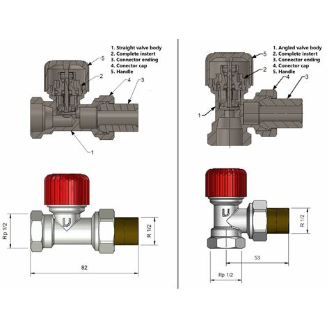 Kit universel pour radiateur 1''1/4 - Thermador 