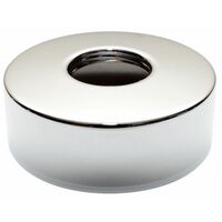 Rond Acier Chromé 3/4 Inch Tuyau Collier Ovale Couverture 24mm Hauteur
