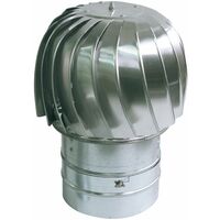 Norme filature cheminée capot aluminium spinner ventilation de courant descendant 130mm