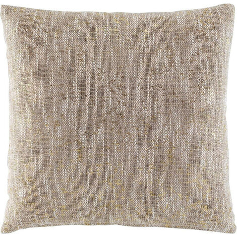 Coussin déhoussable "Sultan" en coton et fils dorés - Beige - 40 x 40 cm - Livraison gratuite (1/5)