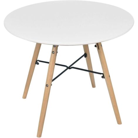 Table Enfant Ronde Bois Blanc (1/5)