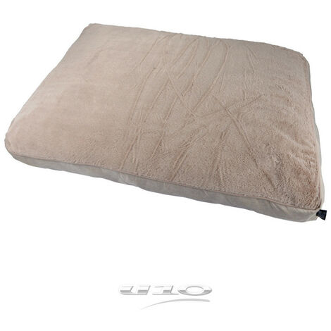 Coussin peluche rectangle pour animaux - Beige - L 100 x l 70 cm - Gamme Newton - Livraison gratuite (1/2)