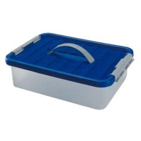Boîte de rangement en plastique avec couvercle à clip - Couleur aléatoire - 9L - L 40 x l 29 x H 11 cm - Livraison gratuite