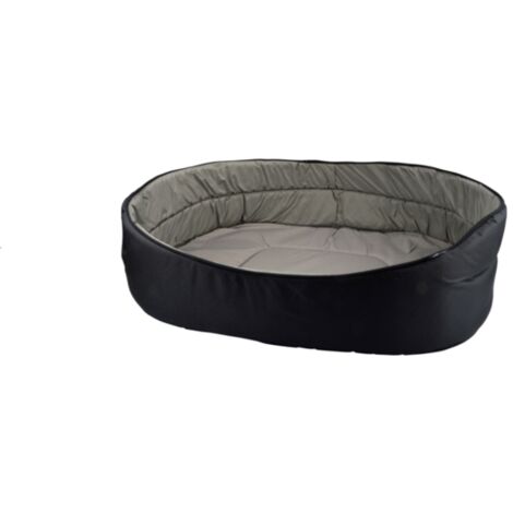 Panier ovale pour animaux - Noir / Gris - L 55 x l 37 cm - Livraison gratuite (1/5)