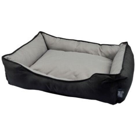 Panier rectangle pour animaux - Noir / Gris - L 65 x l 50 cm - Livraison gratuite (1/3)