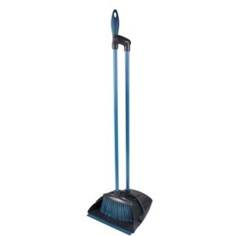 Pelle haute repliable avec balayette + réservoir en plastique - Gris et bleu - H 88 cm - Livraison gratuite (1/3)