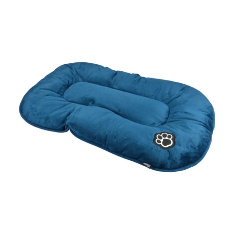 Coussin flocon réversible en velours pour animaux - Bleu - L 61 x l 38 cm - Gamme Newton - Gamme Patchy - Livraison gratuite (1/5)