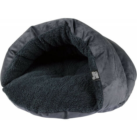 Niche en forme de chausson pour animaux - Gris anthracite - L 45 x l 22 cm - Gamme Sweet Cat - Livraison gratuite (1/5)