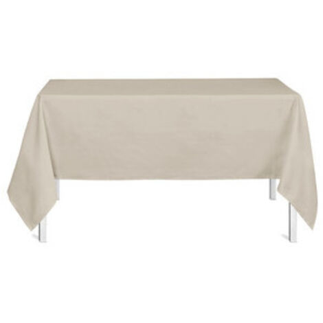 Nappe polyester - 150 x 250 cm - Beige foncé - Livraison gratuite