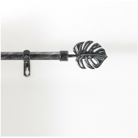 Kit tringle décorative Tropical - L 120 / 210 x D 1,9 cm - Noir - Livraison gratuite