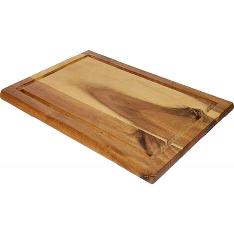 Planche à découper en bois d'acacia - Marron - L 32 x l 21 x H 1.5 cm - Livraison gratuite