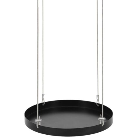 Plateau rond pour fenêtre à suspendre - Noir - Taille L - D 24 cm - Livraison gratuite (1/5)