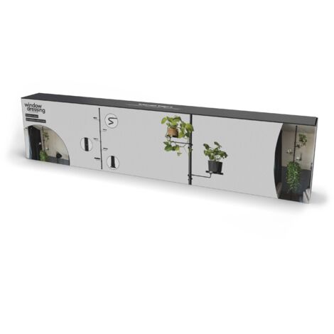 Esschert Design – Étagère télescopique pour plantes – Hauteur réglable 210-301 cm – Acier au carbone galvanisé – Supporte jusqu'à 5 pots de fleurs (1/7)