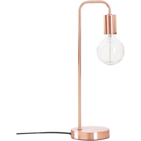Lampe droite à poser en métal "Keli" - Cuivré - H 45 x L 17,5 x P 13 cm - Livraison gratuite