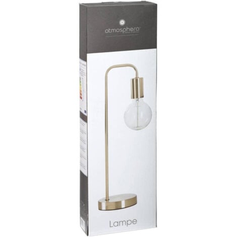 Lampe droite à poser en métal "Keli" - Cuivré - H 45 x L 17,5 x P 13 cm - Livraison gratuite