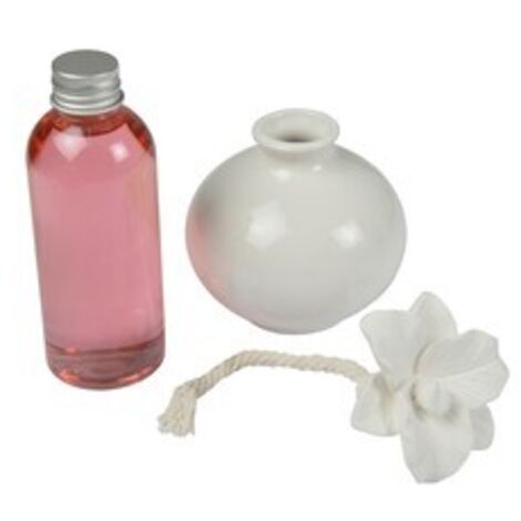 Coffret diffuseur et fleur en céramique "Essentiel" - Orchidée - 100 ml - Livraison gratuite (1/3)