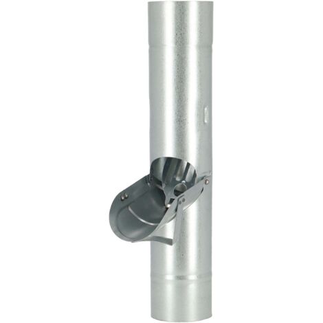 Récupérateur d'eau de pluie en zinc – 10,4 cm de longueur – 23,4 cm de largeur – 40 cm de hauteur – Vanne pour récupération d'eau pluviale – Water In The Garden