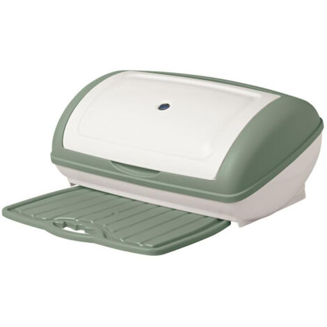 Boîte à pain - L 41 cm x l 28 cm x H 19 cm - Vert - Livraison gratuite