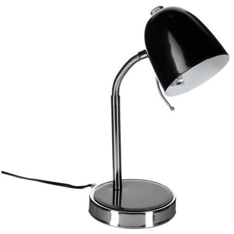 Lampe de bureau à poser en métal "Izan" - Noir - H 35,5 x L 15 x P 14 cm - Livraison gratuite