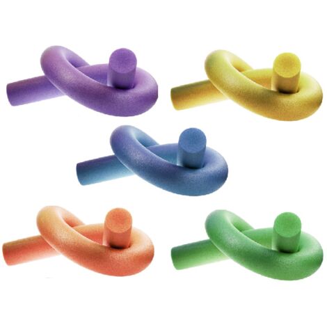 Lot de 5 frites de natation en mousse D 6,5 cm x 160 cm - Multicolores - Livraison gratuite (1/5)