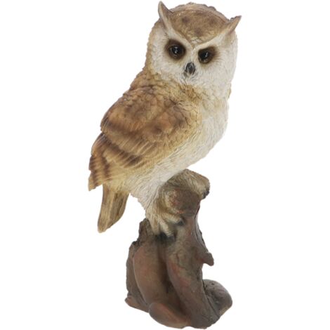 Figurine de moyen-duc décoratif sur tronc - Marron - H 34,2 cm - Livraison gratuite (1/5)