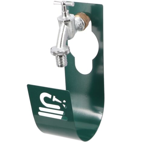 Porte tuyau d'arrosage robinet - Vert - L 9 x P 12,5 x H 25,3 cm - Livraison gratuite (1/5)