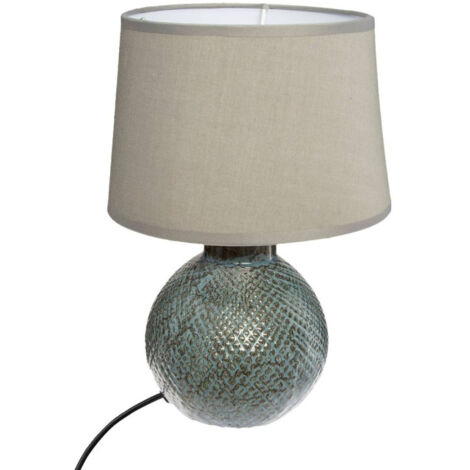 Lampe à poser en céramique "Joas" - Gris - D 19 X h 29 CM - Livraison gratuite (1/3)