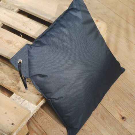 Coussin carré d'extérieur "Spirit Garden" - Bleu paon - 50 x 50 cm - Livraison gratuite (1/2)