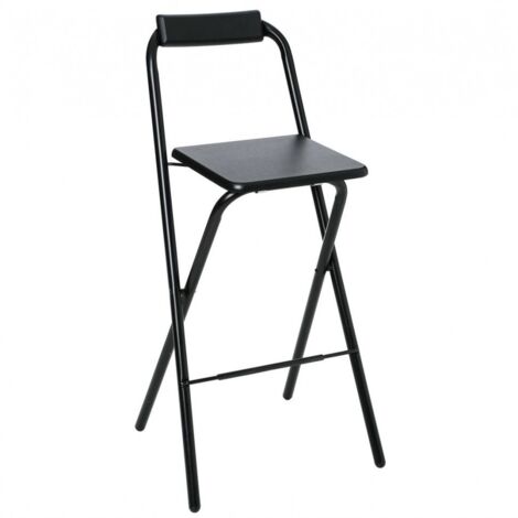 Chaise de bar pliable - Noir - Louna - Livraison gratuite (1/5)