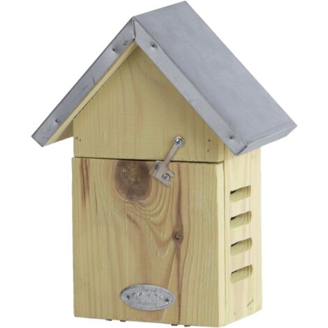 Abri pour coccinelles en bois de pin - Beige - L 18 x H 23,1 cm - Livraison gratuite