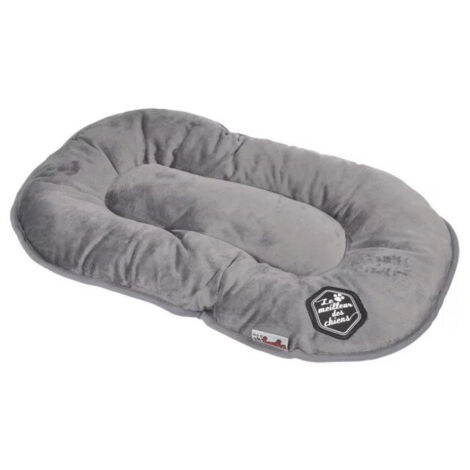 Coussin rectangle réversible pour animaux "Patchy" - Gris/Noir - L 61 x l 38 cm - Livraison gratuite (1/3)