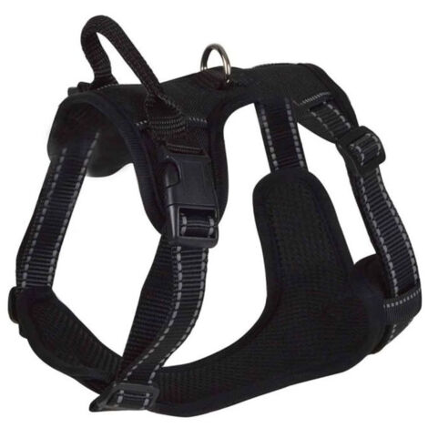 Harnais Anti-Traction Réfléchissant "Expert" - Noir - Taille L (de 68 à 81 cm) - Livraison gratuite (1/4)