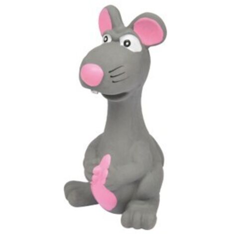 Jouet souris sonore pour chien en latex - Gris - H 14 cm - Livraison gratuite (1/3)